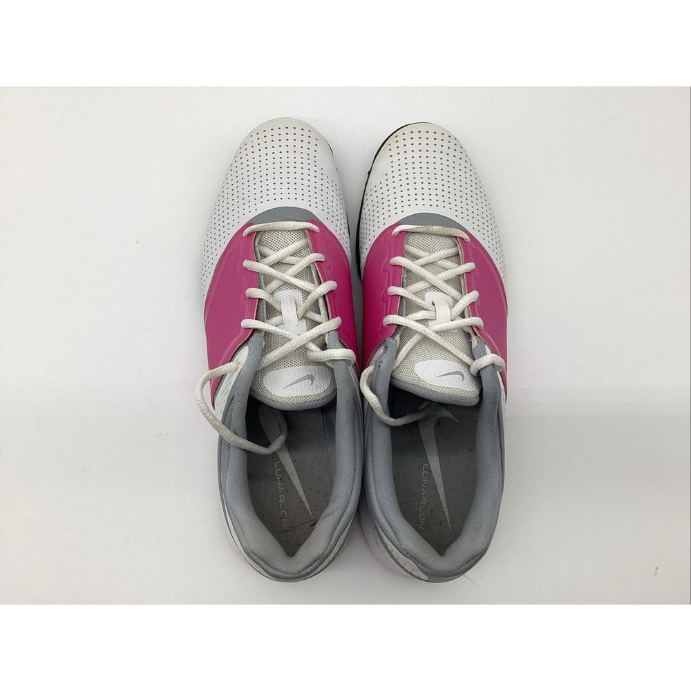 Nike Lunarlon White Pink Golf Shoes Womens Size 10 612662-001 - Picture 6 of 8